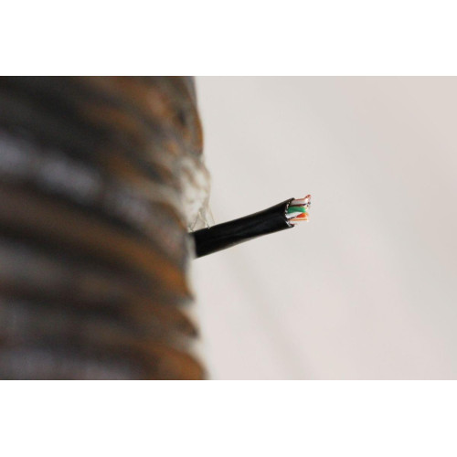 Kabel teleinformatyczny instalacyjny zewnętrzny żelowany kat.5e, U/UTP, Fca, drut, AWG24/1, PE, 305m, czarny, szpula-7