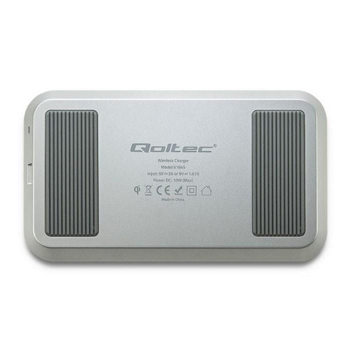 Ładowarka indukcyjna do smartfona Qoltec 51845 (Micro USB; kolor srebrny)-7733116