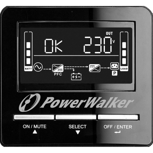 POWER WALKER UPS LINE-IN VI 1500 CW FR 1500VA, 3X 230V PL, USB, RS-232, LCD, EPO-7737821