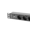 Listwa zasilająca Rack PDU 10 1U 3x Schuko 2m 10A czarna C14 -774609