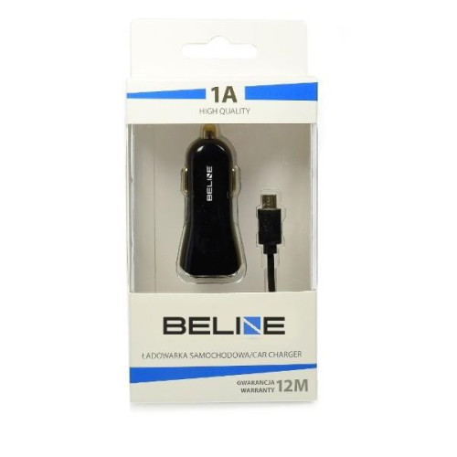 Ładowarka samochodowa USB + microUSB 1A czarna-775826