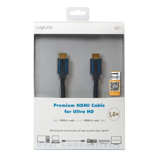Kabel premium HDMI Ultra HD, 1.8m-777646