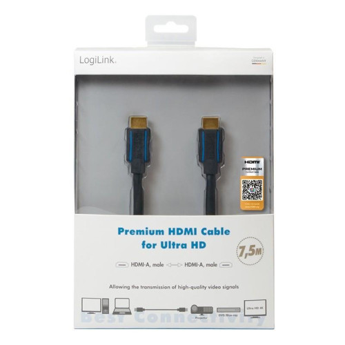 Kabel premium HDMI Ultra HD, 7.5m-777666