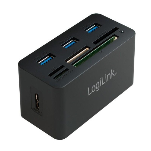 Hub USB 3.0, 3 porty, z czytnikiem kart pamięci-777675