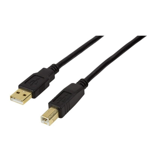Kabel aktywny USB 2.0 AM/BM 10m czarny -777814
