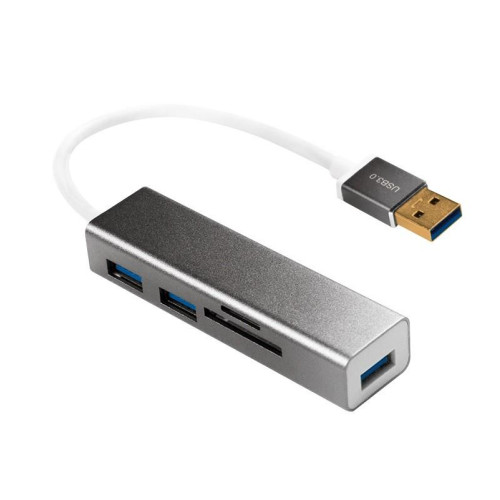Hub USB 3.0 3 porty z czytnikiem kart -777934