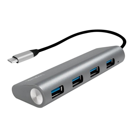 Hub 4xUSB 3.1, USB-C, aluminiowa obudowa -777942