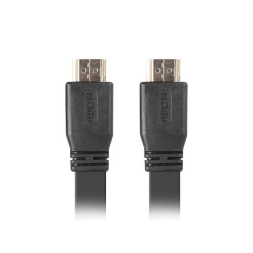 Kabel HDMI-HDMI M/M v2.0 5m czarny płaski-777989