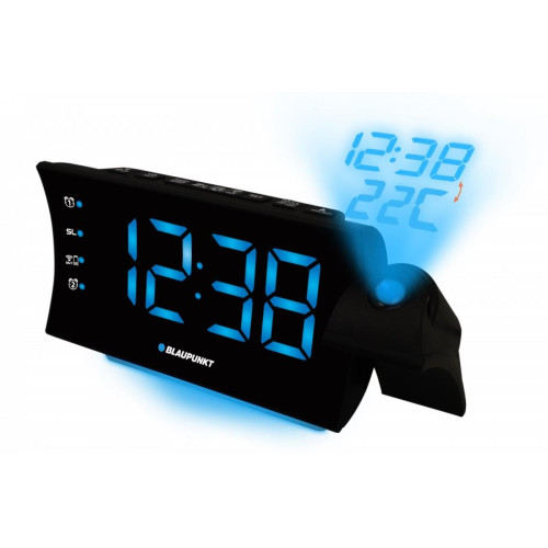 Radiobudzik z projektorem i ładowaniem USB CRP81USB-778672
