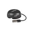 Hub USB 4 porty Bumblebee USB 2.0 czarny -779377