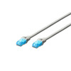 Patch cord kat.5e UTP, CU, AWG 26/7 0,5m Szary-7804114