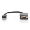Kabel adapter Displayport z zatrzaskiem 1080p 60Hz FHD Typ DP/DSUB15 M/Ż 0,15m Czarny-7804582