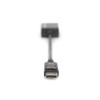Kabel adapter Displayport z zatrzaskiem 1080p 60Hz FHD Typ DP/DSUB15 M/Ż 0,15m Czarny-7804584
