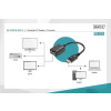 Kabel adapter Displayport z zatrzaskiem 1080p 60Hz FHD Typ DP/DSUB15 M/Ż 0,15m Czarny-7804586