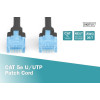 Patch cord U/UTP kat.5e PVC 0,5m czarny -7804843