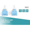 Patch cord U/UTP kat.5e PVC 0,5m Biały -7804858