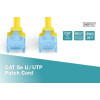 Patch cord U/UTP kat.5e PVC 0,5m żółty-7804861