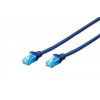 Patch cord U/UTP kat.5e PVC 1m niebieski -7804870
