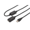 Kabel przedłużający USB 2.0 HighSpeed Typ USB A/USB A M/Ż aktywny 20m Czarny -7805178
