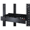 Poziomy organizer kabli, 1U, jednostronny z osłoną, Czarny AR8602A-7805357