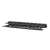 Poziomy organizer kabli, 1U, jednostronny z osłoną, Czarny AR8602A-7805358