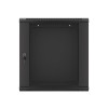 Szafa instalacyjna wisząca 19 12U 600X450mm czarna (drzwi szklane)-7805710