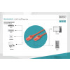 Patch cord U/UTP kat.6 PVC 0,5m Czerwony-7806015