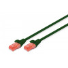 Patch cord U/UTP kat.6 PVC 1m Zielony -7806032