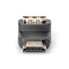 Adapter HDMI HighSpeed z Ethernetem 4K 60Hz UHD Typ HDMI A kątowy/HDMI A M/Ż czarny-7806312