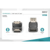 Adapter HDMI HighSpeed z Ethernetem 4K 60Hz UHD Typ HDMI A kątowy/HDMI A M/Ż czarny-7806314