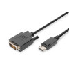 Kabel adapter Displayport z zatrzaskiem 1080p 60Hz FHD Typ DP/DVI-D (24+1) M/M 1m Czarny-7806344