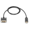 Kabel adapter Displayport z zatrzaskiem 1080p 60Hz FHD Typ DP/DVI-D (24+1) M/M 1m czarny-7806346