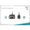 Kabel adapter Displayport z zatrzaskiem 1080p 60Hz FHD Typ DP/DVI-D (24+1) M/M 1m czarny-7806347