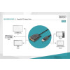 Kabel adapter Displayport z zatrzaskiem 1080p 60Hz FHD Typ DP/DVI-D (24+1) M/M 1m czarny-7806348