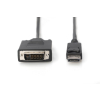 Kabel adapter Displayport z zatrzaskiem 1080p 60Hz FHD Typ DP/DVI-D (24+1) M/M 3m czarny-7806351