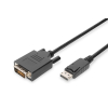 Kabel adapter Displayport z zatrzaskiem 1080p 60Hz FHD Typ DP/DVI-D (24+1) M/M 5m Czarny-7806356