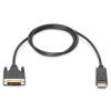 Kabel adapter Displayport z zatrzaskiem 1080p 60Hz FHD Typ DP/DVI-D (24+1) M/M 5m czarny-7806358