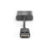 Kabel adapter Displayport z zatrzaskiem 1080p 60Hz FHD Typ DP/DSUB15 M/Ż 0,15m Czarny-7806371