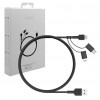 CB-BAL5 3w1 nylonowy kabel Quick Charge micro USB | USB C | Lightning | 1.2m -780643
