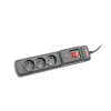 Listwa przeciwprzepięciowa M3 Multi 4.5m czarna (3 gniazda)-7807180
