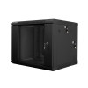 Szafa instalacyjna wisząca dwusekcyjna 19'' 9U 600X600mm czarna-7807279