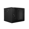 Szafa instalacyjna wisząca dwusekcyjna 19'' 9U 600X600mm czarna-7807284