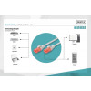 Patch cord nieekranowany U/UTP Kat.6 AWG 26/7 miedź LSOH 3,0m Szary-7807438