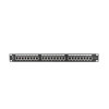 Patch Panel 24 Port 1U Kat.6 czarny ekranowany-7807691