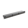 Patch Panel 24 Port 1U Kat.6 czarny ekranowany-7807693