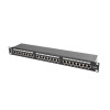 Patch Panel 24 Port 1U Kat.6 czarny ekranowany-7807694