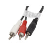 Kabel Minijack - 2x Chinch M/M 20cm-7808958