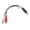 Kabel Minijack - 2x Chinch M/M 20cm-7808960
