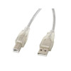 Kabel USB 2.0 AM-BM 5M Ferryt przezroczysty-7809013