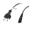 Kabel zasilający EURO (radiowy) CEE 7/16 - IEC 320 C7 1.8M czarny-7809069